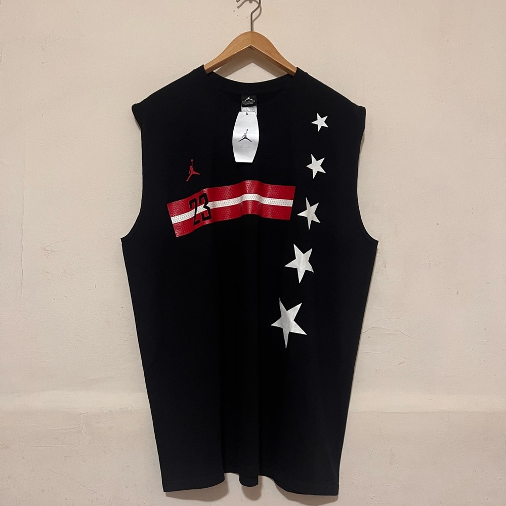 Vintage Nike Air Jordan Sleeveless Shirt Tank Top Men’s XXL 2004 Rare Black Y2K